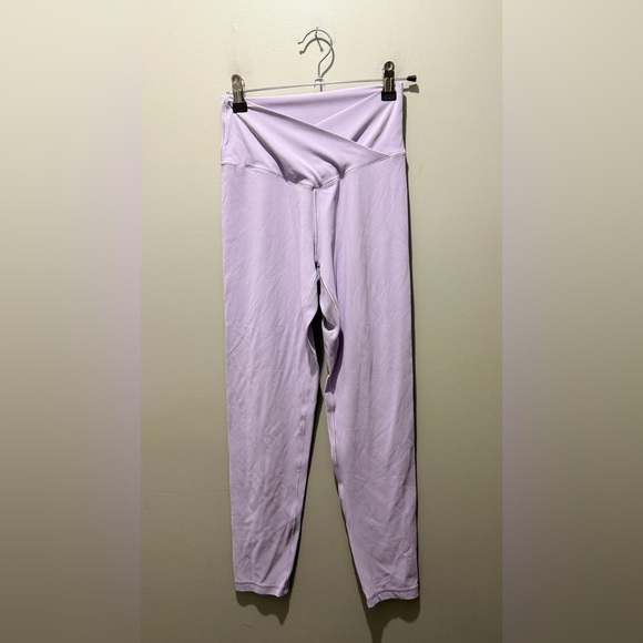 Aerie Real Me High Waist Crisscross Leggings. Purple - Picture 2 of 5